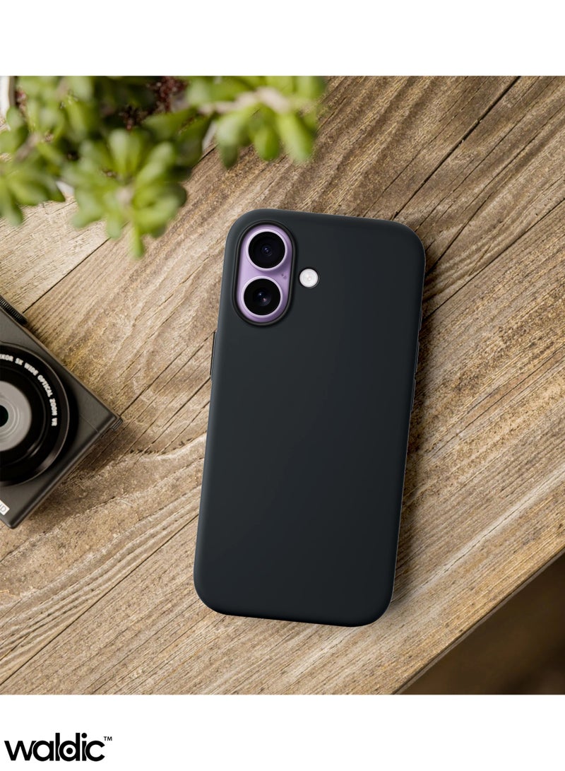 Apple iPhone 17 Silicone Case Cover | Silicone Case Cover Designed for Apple iPhone 17 | Apple iPhone 17 Case Camera and Drop Protection Thin Protective Back Cover Case for Apple iPhone 17 - Black - view 5