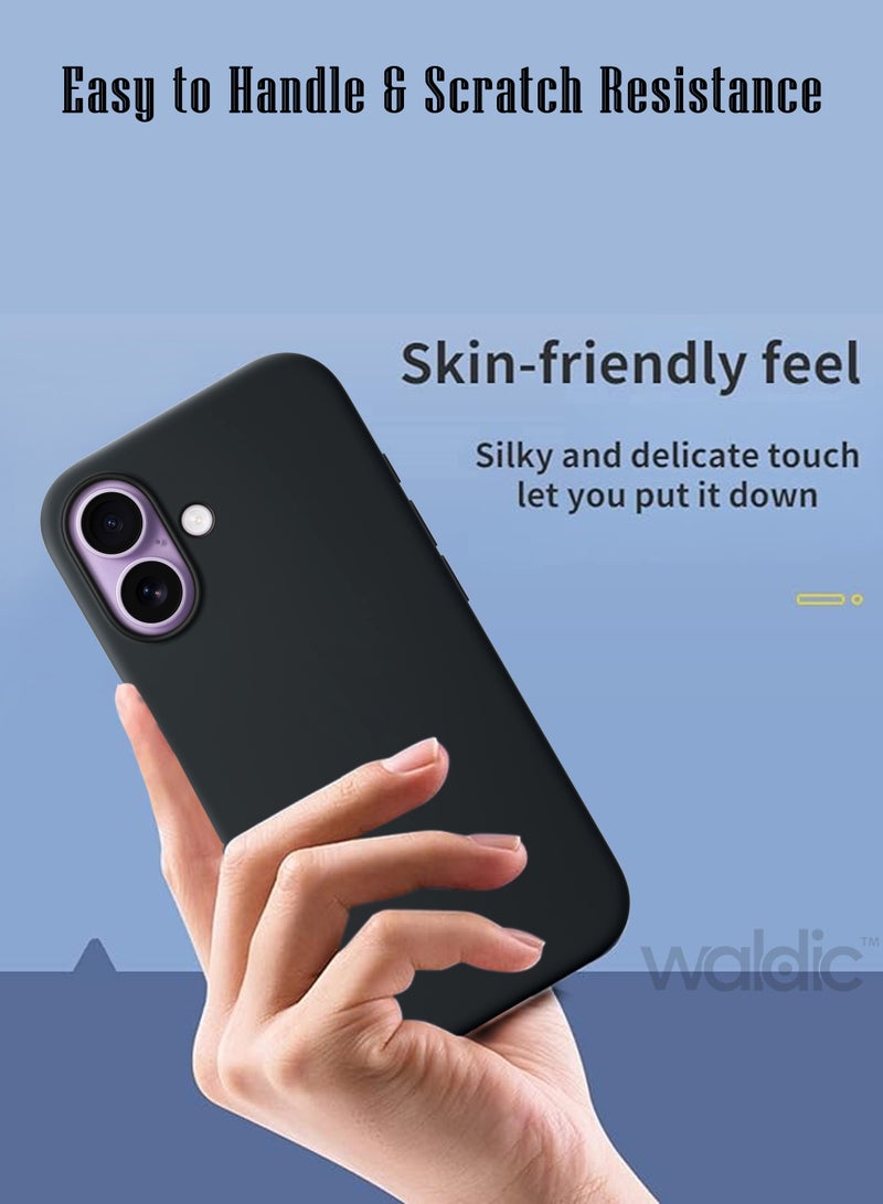 Apple iPhone 17 Silicone Case Cover | Silicone Case Cover Designed for Apple iPhone 17 | Apple iPhone 17 Case Camera and Drop Protection Thin Protective Back Cover Case for Apple iPhone 17 - Black - view 4