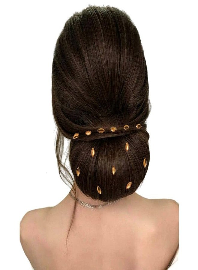 Hair Flare Eye-Shaped Hair Stickers: Easy, Clip-Free Adornment for Stylish Hair - 36 Pieces, Effortless DIY Hair Accessory Solution_2874_Golden - Image 4