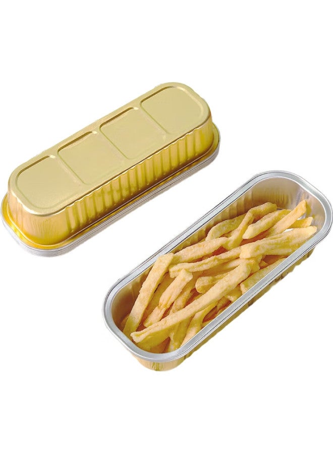 Faxilon Fasailong Air Fryer Aluminum Foil Trays, Baking Pudding Cups, Cake Molds, Barbecue Oven Foil Boxes, 30 Pieces - Image 2