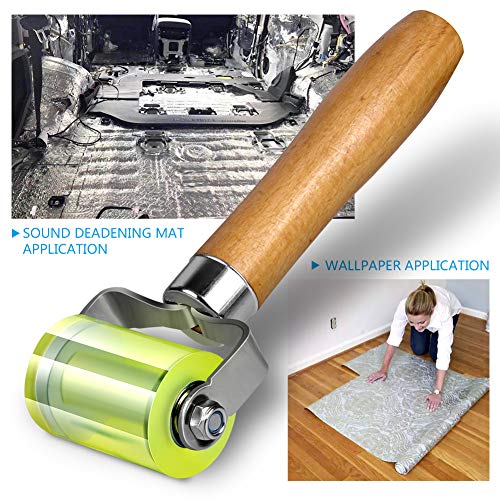 LUMITECO Bearings Equipped Automotive Car Audio Sound Deadening Application Wheel Roller, Heat Abatement Mat Wallpaper Application PU Smoothing Tool Seam Roller - Image 5