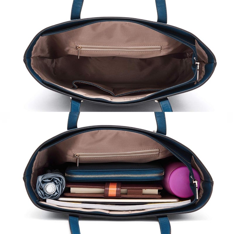 Soperwillton Handbags and Purses for Women Shoulder Tote Bags Top Handle Satchel Purse Set 5pcs - Image 5