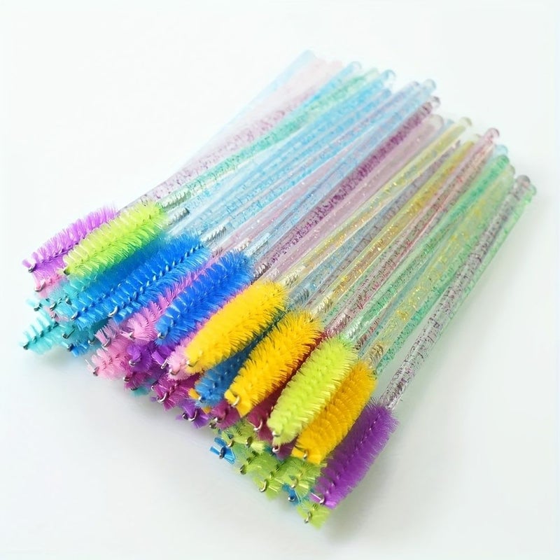 44pcs White Eyelash Brush Makeup Brushes Comb Mascara Applicator Wand Lash Tools Eyebrow Combs - Image 3