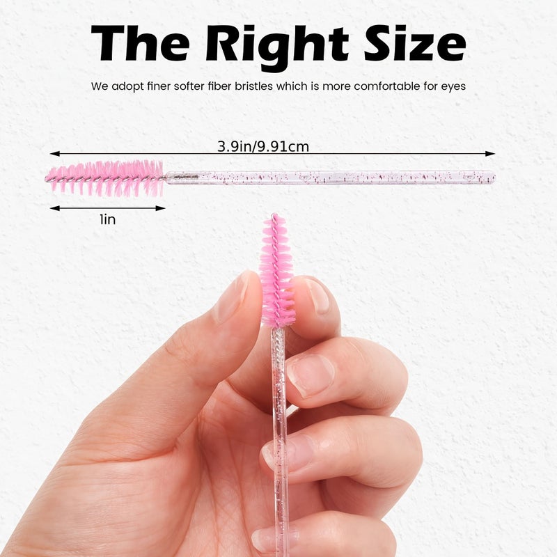 44pcs White Eyelash Brush Makeup Brushes Comb Mascara Applicator Wand Lash Tools Eyebrow Combs - Image 4