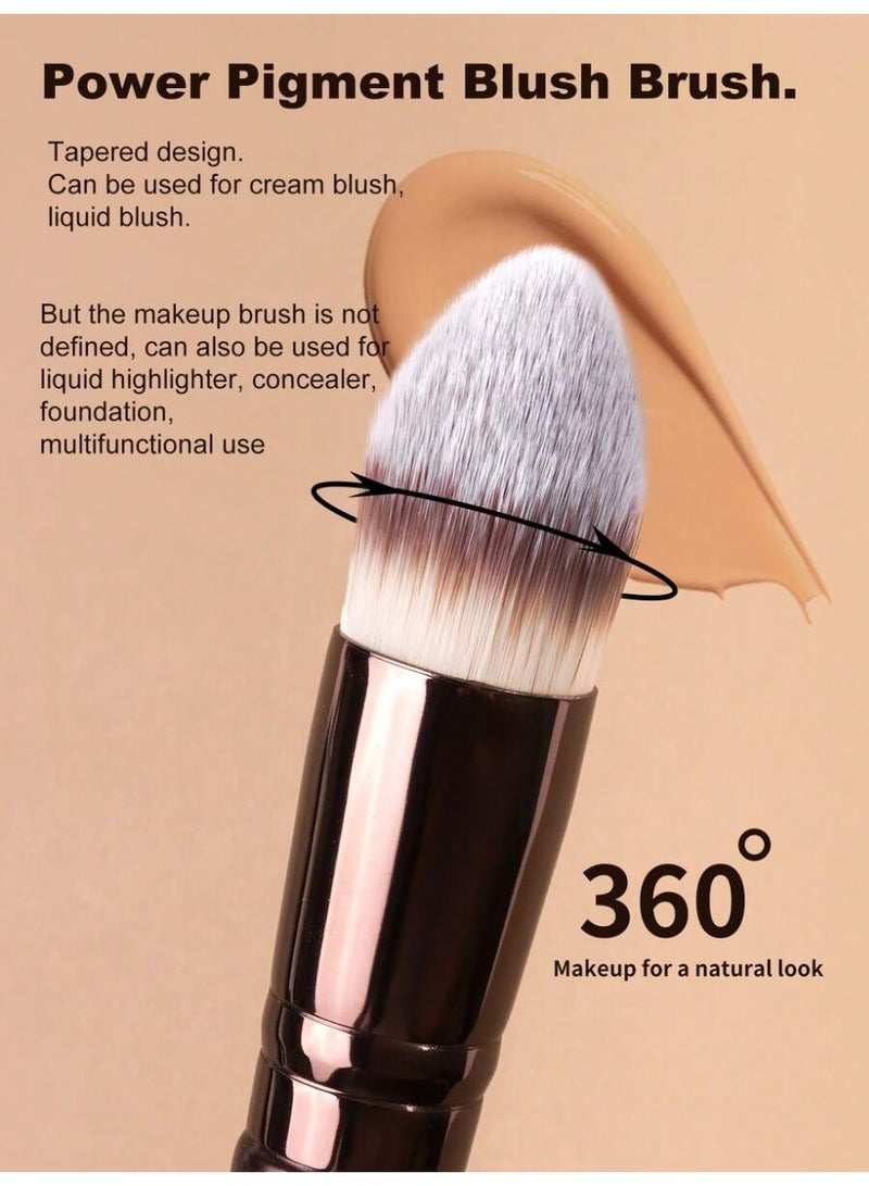 مانجي مجموعة من فرش المكياج الناعمة والاحترافية للحصول على مظهر مكياج ناعم وأنيق 5 قطع - Image 3