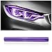 wedfish 12 X 48inch Car Light Tint Film CuttableStretchability Car Headlight Taillight Fog Light Vivid Vinyl Wrap ProtectorNonMarking SelfAdhesive Decals Car Decor Purple - Image 2