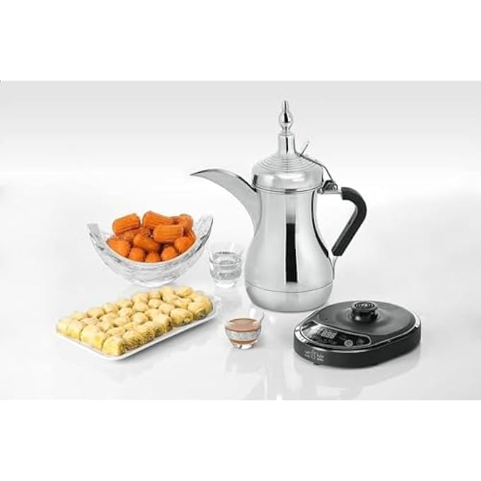 Arab Dalla Jls170E Arabic Electric Coffee Maker  800Ml Stainless Steel Kettle With Digital Display And Keep Warm Function - Image 4