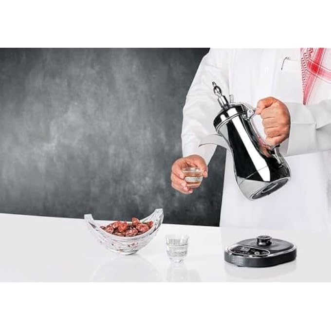 Arab Dalla Jls170E Arabic Electric Coffee Maker  800Ml Stainless Steel Kettle With Digital Display And Keep Warm Function - Image 2
