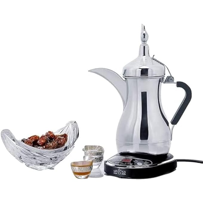 Arab Dalla Jls170E Arabic Electric Coffee Maker  800Ml Stainless Steel Kettle With Digital Display And Keep Warm Function - Image 1