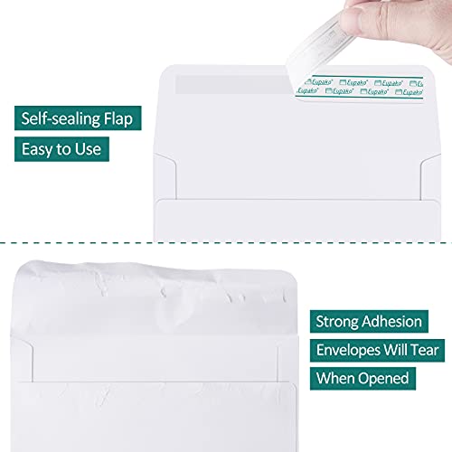 Eupako A4 White Photo Envelopes 4x6, 250 Pack Self Seal Envelopes for 4x6 Cards, Photos, Invitations, Wedding, Graduation, Baby Shower, 4.25 x 6.25 Inches - Image 3