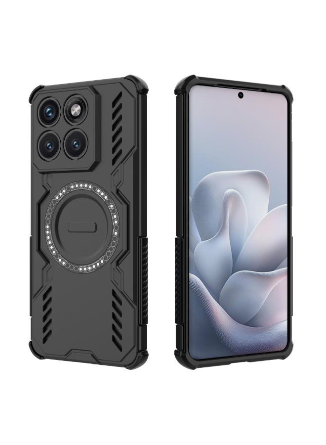 جراب Motorola Edge 70 Fusion بتصميم Wing Shield Series مع حلقة مغناطيسية مدمجة وفتحات تبديد حرارة وحماية قوية ضد الصدمات - Image 2