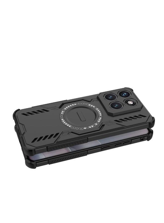 جراب Motorola Edge 70 Fusion بتصميم Wing Shield Series مع حلقة مغناطيسية مدمجة وفتحات تبديد حرارة وحماية قوية ضد الصدمات - Image 4
