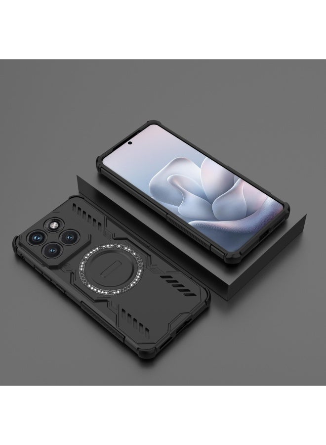 جراب Motorola Edge 70 Fusion بتصميم Wing Shield Series مع حلقة مغناطيسية مدمجة وفتحات تبديد حرارة وحماية قوية ضد الصدمات - Image 3