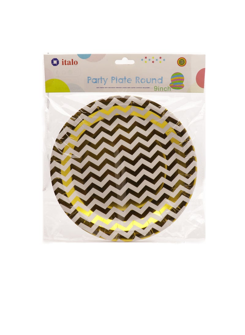 ITALO 6-Piece Printed Party Plate Set 9 inch  - Image 1