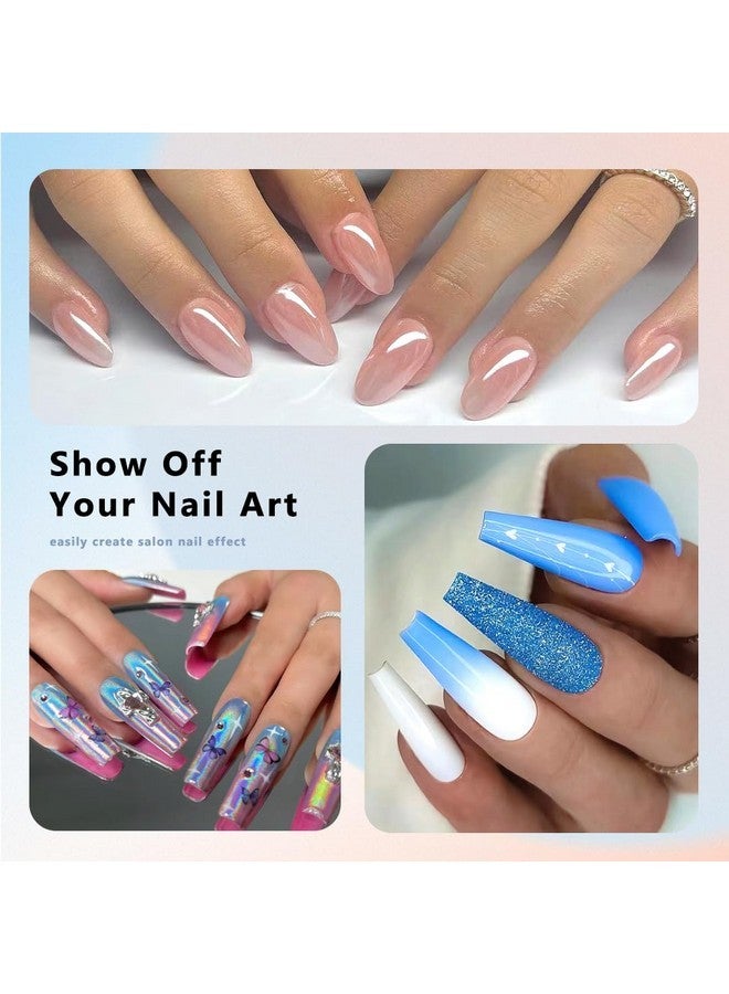 ELLEWIN 1000Pcs Nail Tips Clear False Nails Full Cover For Acrylic Nails Kit 10 Sizes 4 Shapes Long Almond Square Coffin Oval Pre-Shape For Salon Home Diy Gifts - Image 4