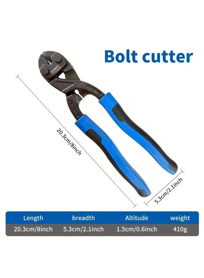 8 Inch Heavy Duty Metal Wire Cutters Ergonomic Non Slip Grip CR V Alloy Steel - Image 1
