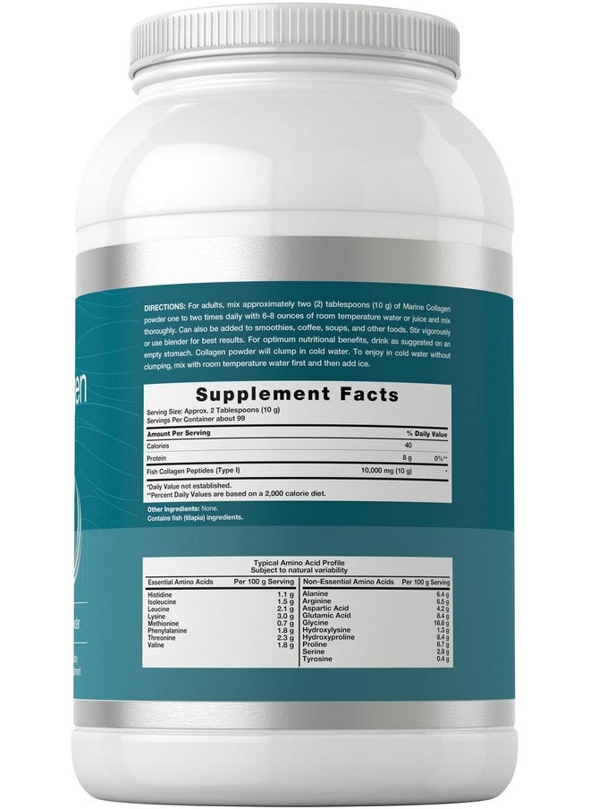Horbaach Horbäach Marine Collagen Powder 2.2 lbs | Hydrolyzed Collagen Peptides | Unflavored | Keto, Paleo, Non-GMO, Gluten Free Supplement  - Image 1