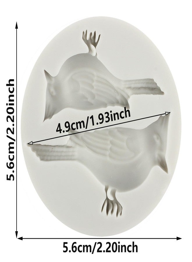 YANQINMS 3D Bird Cake Fondant Molds Bird Silicone Mold For Sugar Cake Decorating Cupcake Topper Candy Chocolate Gum Paste Polymer Clay - Image 2