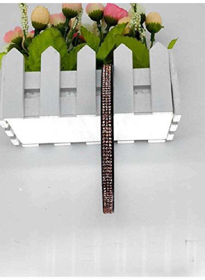 Suoirblss 6 Pcs Rhinestone Headband Headwear With Teeth Hair Hoop Head Band Hair Band Nonslip Teeth Hairband For Women (Three Rows Of Crystal) - Image 4