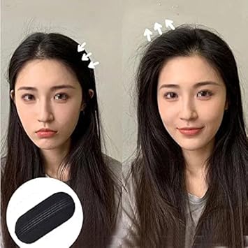 Quupy 3 Pairs Sponge Bump It Up Volume Hair Clip Hair Base Styling Clip Hair Volume Padding Insert Tool for Women Girls 3 Large 3 Small - Image 5