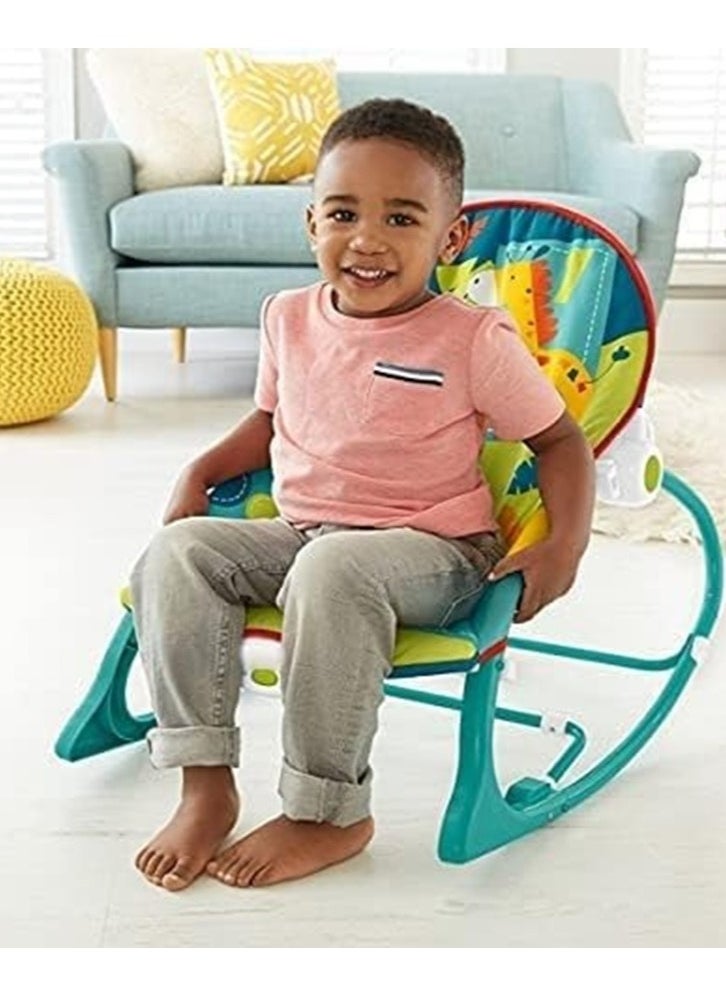 Infant To Toddler Adjustable Recliner Rocker With Soothing Vibration And 3-points Harness, 0 Months +