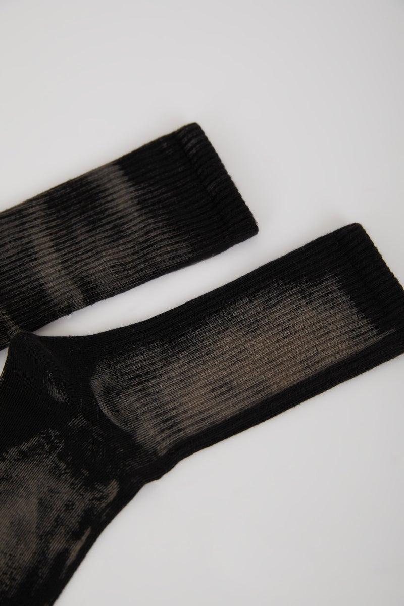 DeFacto Man Man Batik Dyed Combed Cotton Long Tennis Socks - Image 2