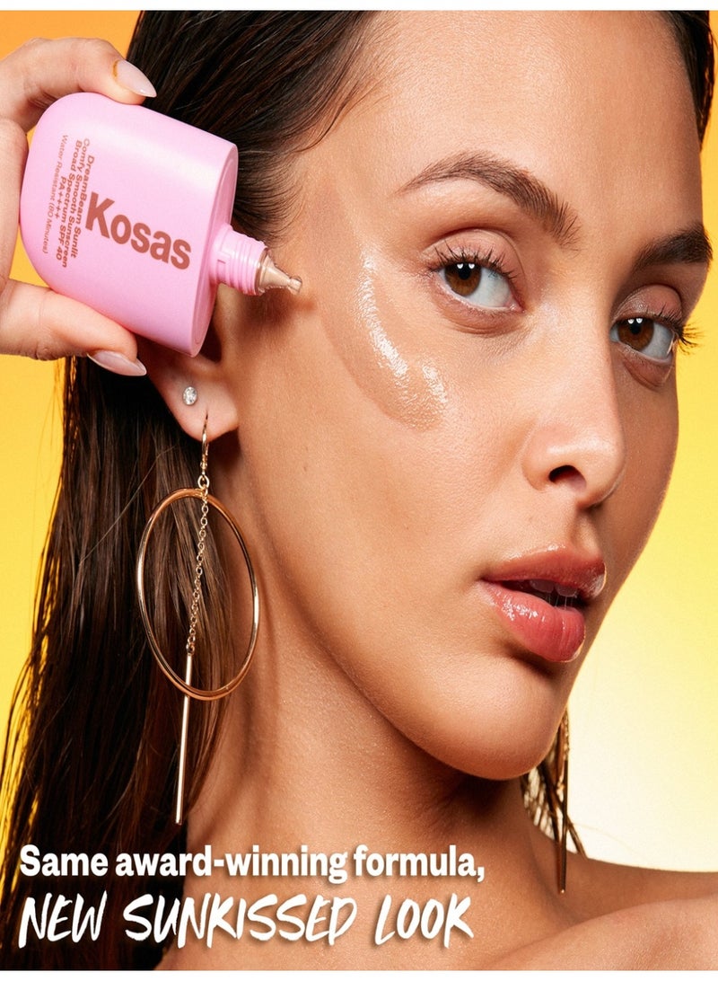 Kosas DreamBeam Sunlit SPF40 Makeup Prep Base + Mineral Sunscreen 40 ml – Protection, Hydration & Natural Glow - Image 3