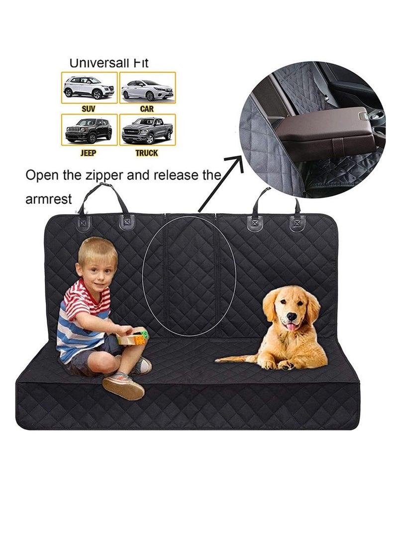 Dog Car Seat Protector Cover Hammock Pets Goout Home Tripe Waterproof Scratch Proof Nonslip Durable Soft Back Seat Covers for Cars Trucks and SUVs - Image 3