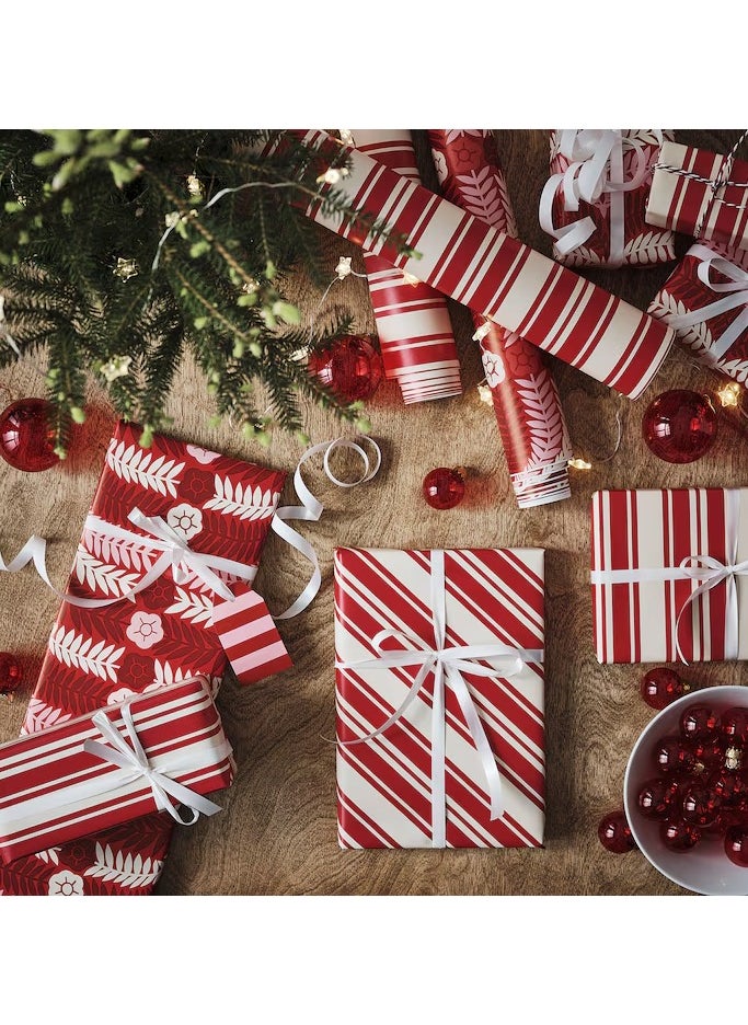 Generic VINTERFINT Gift wrap roll, mixed patterns red, 3x0.7 m/2.10 m² 6m  - Image 3