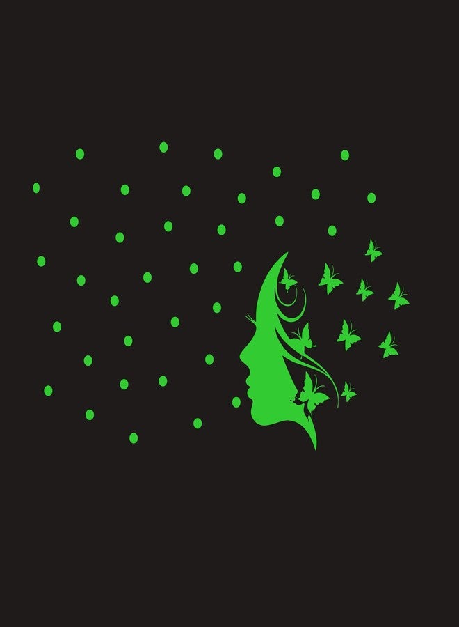 Monk wish Glow in The Dark Radium Sticker (Green, 17x25 cm) - Image 1