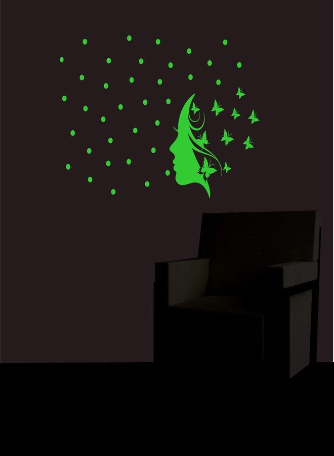 Monk wish Glow in The Dark Radium Sticker (Green, 17x25 cm) - Image 2