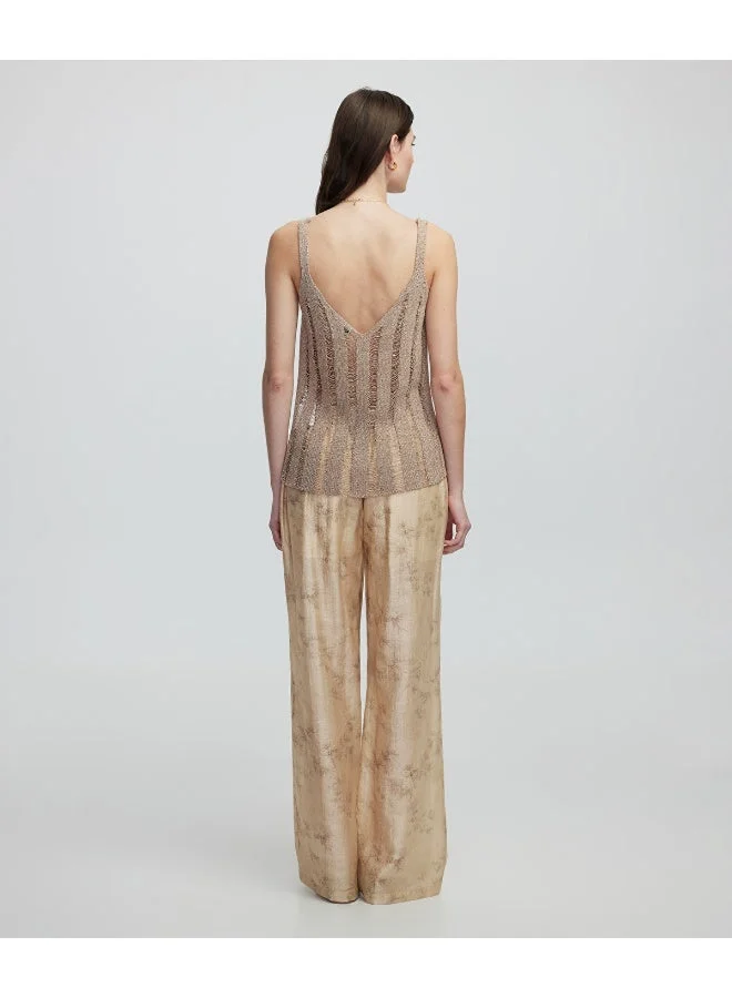 ابيكول بلوزة محبوكة مفتوحة