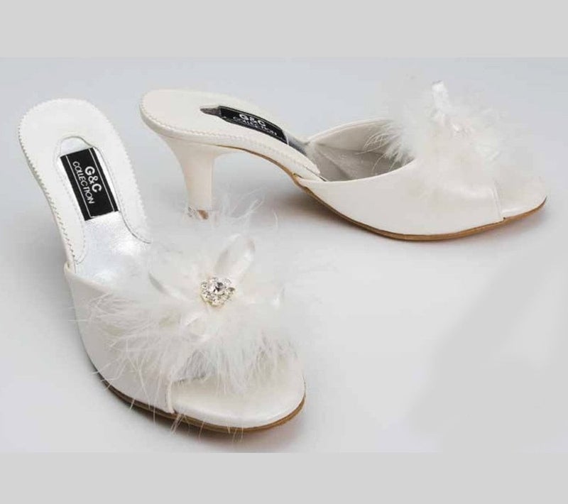 Nazikendam Stone Goose Feather Dowry Box Women's Home Slippers 130