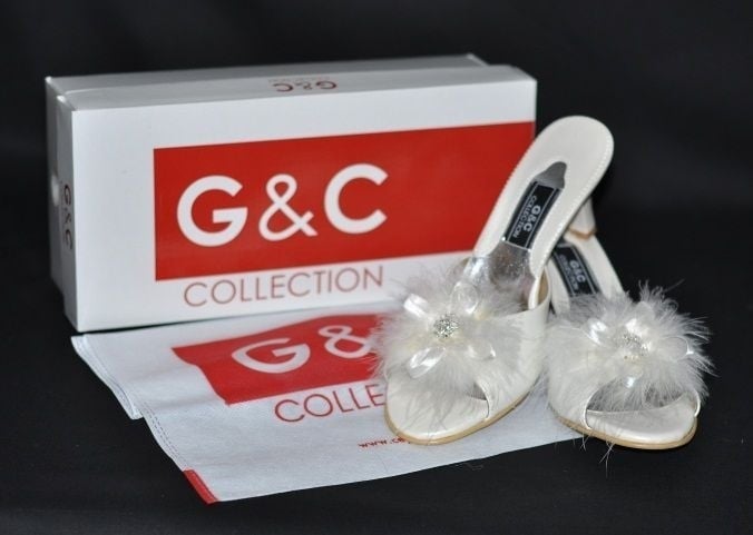 Nazikendam Stone Goose Feather Dowry Box Women's Home Slippers 130