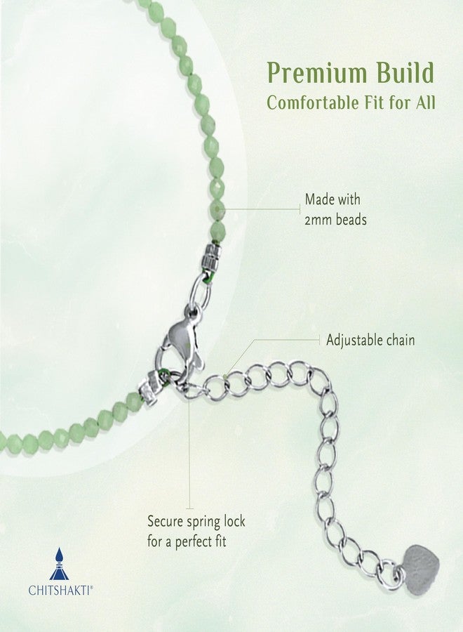 Chitshakti Green Jade Bracelet - 2mm | Beaded Bracelet for Money, Success & Positive Energy - Image 5