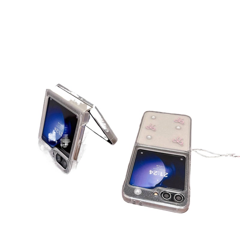 Protective Case | PC | Shockproof Cover for Samsung Galaxy Z Flip 4 | Drop Protection | Bow Design - Image 5