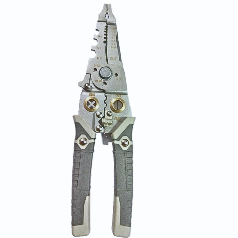 Vidhi Sales Vidhi sales 7in1 Multifunctional Stainless Steel Wire Puller Plier Cable Looping Splitting Cutting Pliers MultiPurpose Electrical Stripping Tool Wire Stripper and Crimping Tool for Electrician  - Image 4