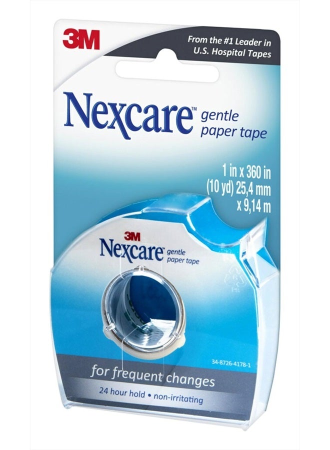Nexcare Gentle Paper Tape Dispenser, Medical Paper Tape, Secures Dressings and Lifts Away Gently - 1 in x 10 Yds, 1 Dispenser - Image 3