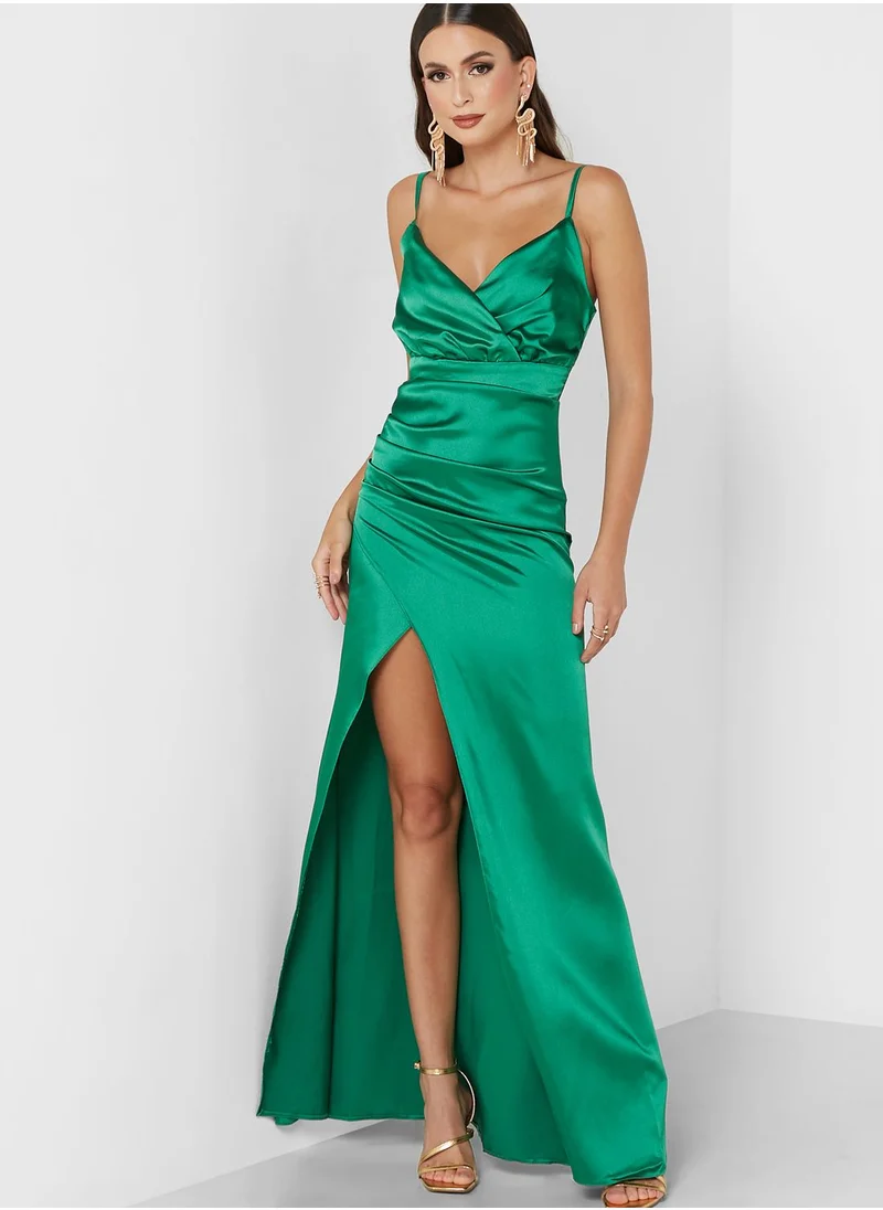 Ella Limited Edition Satin Slit Dress