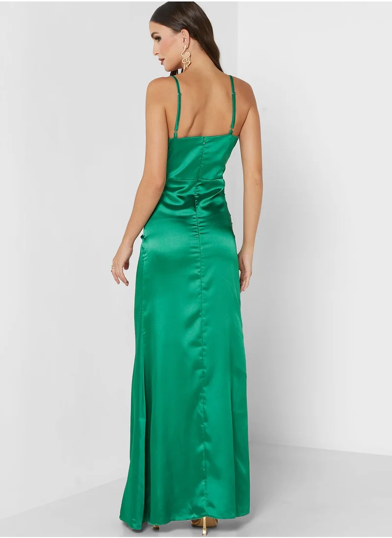 Ella Limited Edition Satin Slit Dress