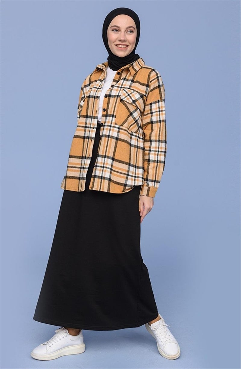 Bwest Waist Tied Pocket Sports Skirt - 0152 - Black  - Image 1