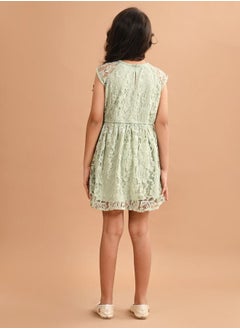 LILPICKS All Over Lace Fit and Flare Dress by Styli  - Image 2