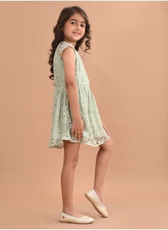 LILPICKS All Over Lace Fit and Flare Dress by Styli  - Image 4