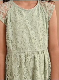 LILPICKS All Over Lace Fit and Flare Dress by Styli  - Image 3