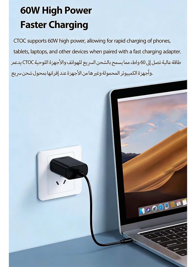 JOYFOCUS Multi-functional USB charging adapter kit, 5-in-1 USB-C conversion kit (USB-A and Type-C), data transfer, card storage, tray eject pin, phone stand - Image 5