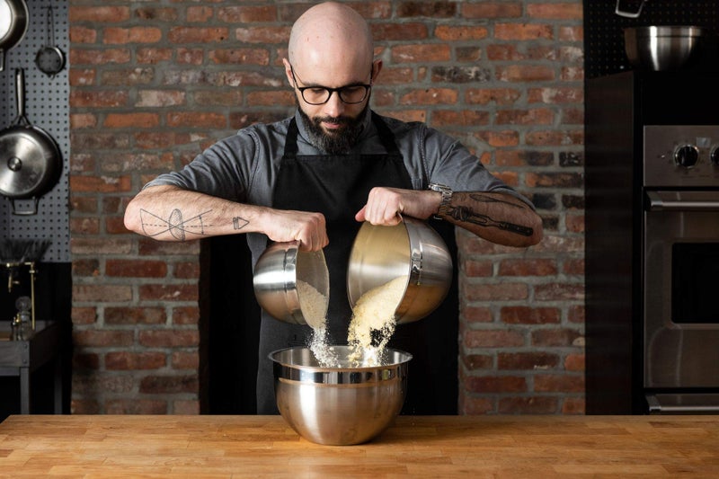 Babish طقم وعاء خلط من الفولاذ المقاوم للصدأ من بابيش، 3 قطع - Image 4