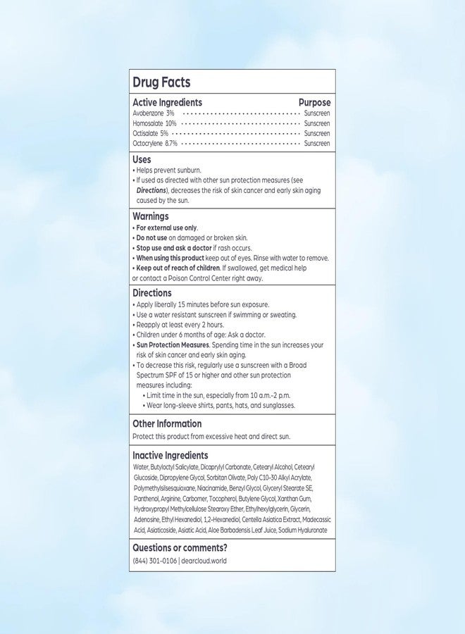 dearcloud Tone Blur Essence Sunscreen Duo - SPF 50 (1.69 fl oz) - Korean Sunscreen for Face with Aloe & Cica - Blurring Primer (2 Pack) - Image 5