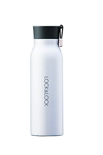 LocknLock Name Stainless Steel Vacuum Insulated Thermal Travel Mug, 17 oz, White - Image 4