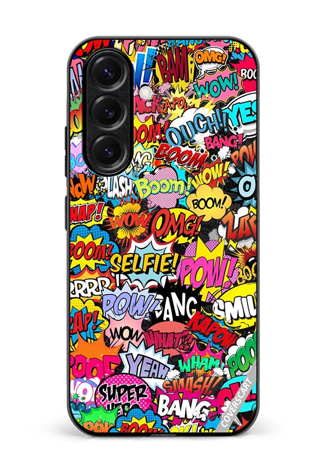VR CREATIVE Protective Case Cover For Samsung Galaxy S25 Pop Art Design Multicolour