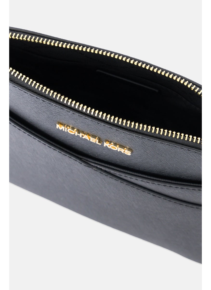 Michael Kors Women Hardware Logo Cross Body Bag 17,5 H x 21,5 L x 9 W cm, Black  - Image 4